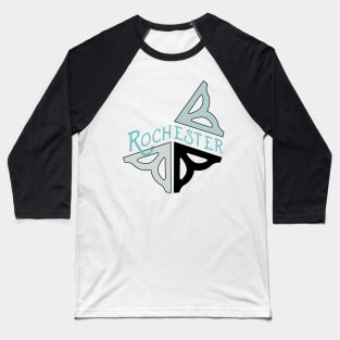 Rochester antique flower logo Baseball T-Shirt